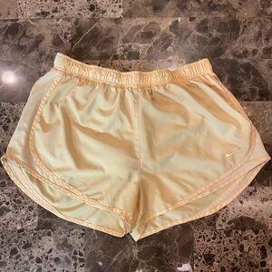 Nike Women's Yellow Shorts
